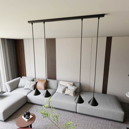 Ceiling lamp Lout Black (4 lights)