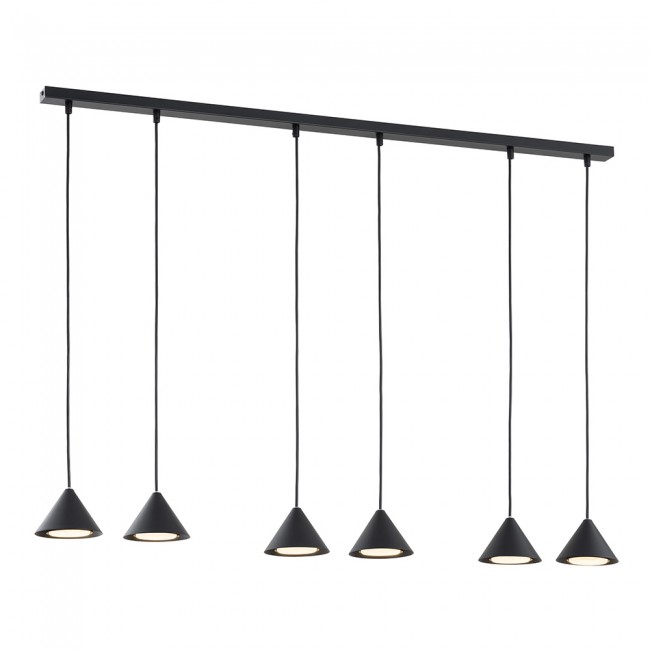 Lámpara de techo Lout NEgro (6 luces)