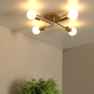 Ceiling Flush Light Lester Or (4 lights)