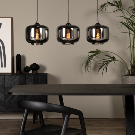 Regleta de techo Medine Fumé (3 luces)