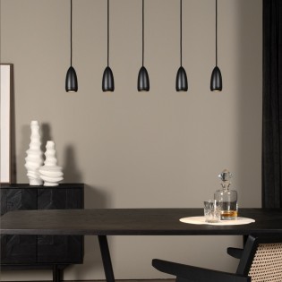 Linear pendant light Evora (5 lights)