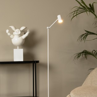 Lámpara de pie recargable LED Tipik Blanca (3W)