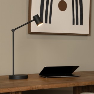 LED Rechargeable Desk Lamp Tipik Black (3W)