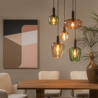 Lámpara colgante Ilona (5 luces)