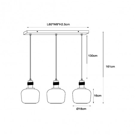 Pendant Lamp Ilona (3 lights)