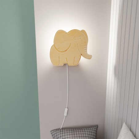 Aplique de pared infantil Elefante