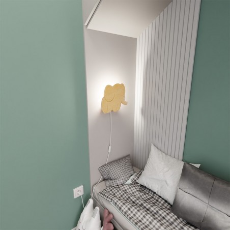 Aplique de pared infantil Elefante
