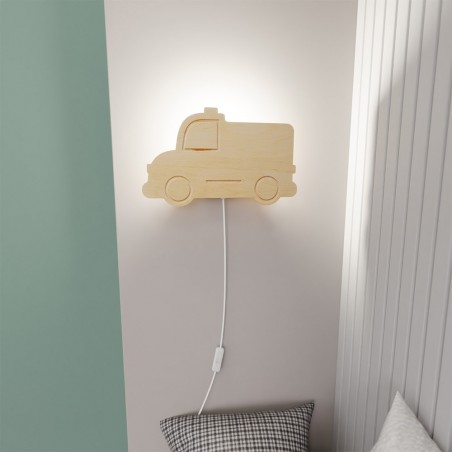 Aplique de pared infantil Policia