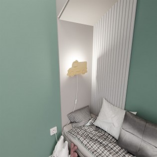 Aplique de pared infantil Policia