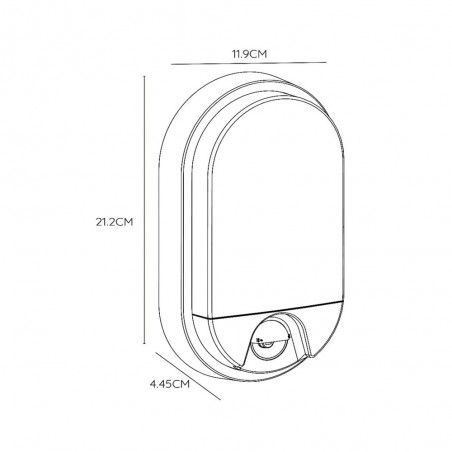 Outdoor LED motion sensor wall lamp Hups (10W)