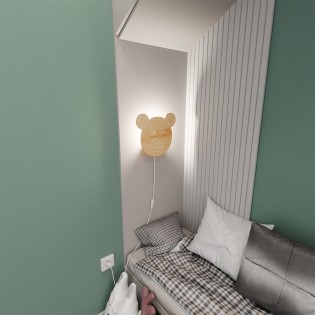 Aplique de pared infantil Osito