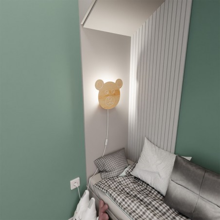 Aplique de pared infantil Osito
