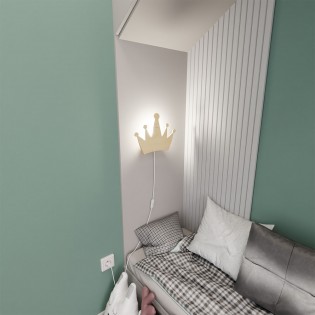 Aplique de pared infantil Corona