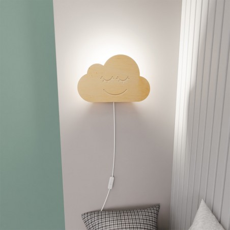 Aplique de pared infantil Nube