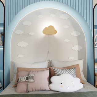 Aplique de pared infantil Nube