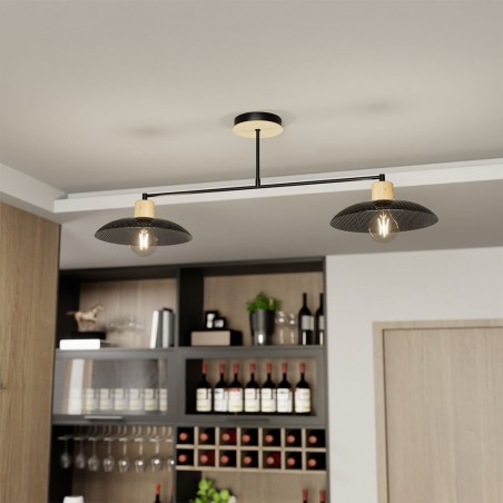 Ceiling lamp Briana Black (2 lights)
