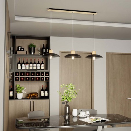 Ceiling lamp Briana Black (3 lights)