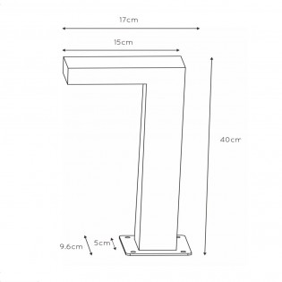 Outdoor LED Bollard Lamp Texas (7W)