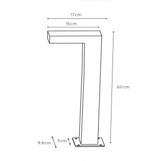 Outdoor LED Bollard Lamp Texas II (7W)