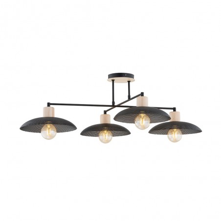 Ceiling lamp Briana Black (4 lights)