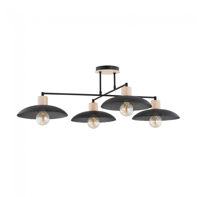 Ceiling lamp Briana Black (4 lights)