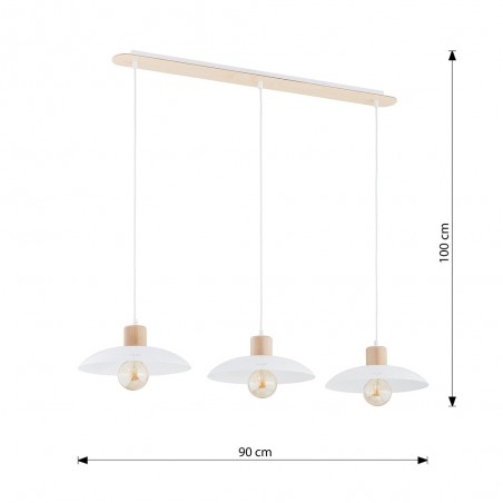 Lámpara de techo Briana Blanco (3 luces)