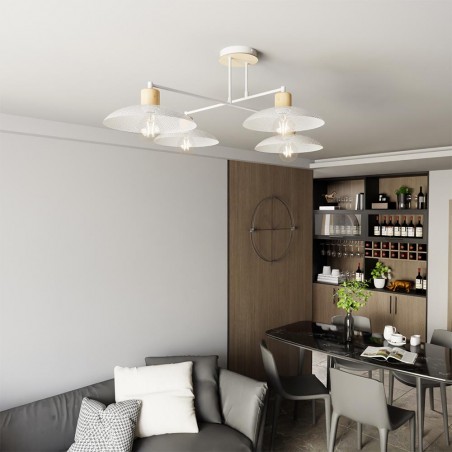 Ceiling lamp Briana White (4 lights)