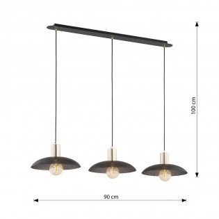 Ceiling lamp Cima Black (3 lights)