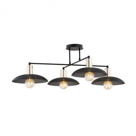 Lámpara de techo Cima Negro (4 luces)