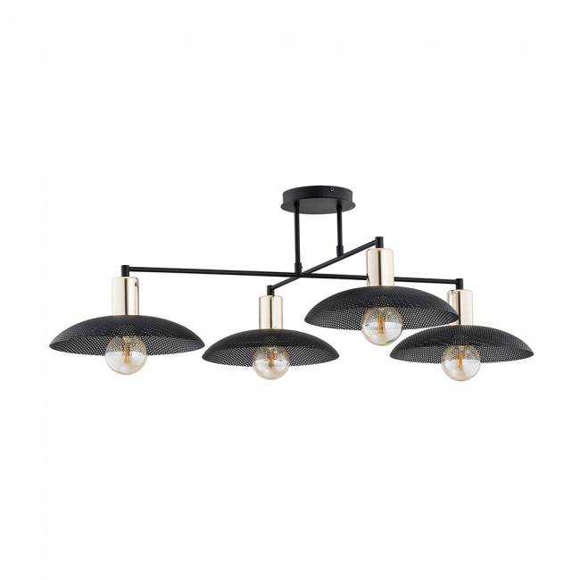 Lámpara de techo Cima Negro (4 luces)