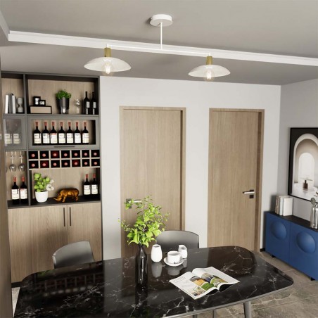 Ceiling lamp Cima White (2 lights)
