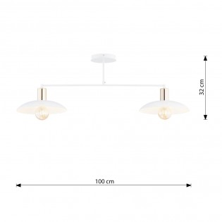 Ceiling lamp Cima White (2 lights)
