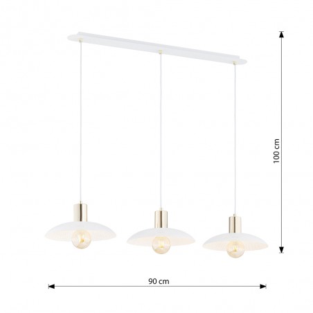Ceiling lamp Cima White (3 lights)