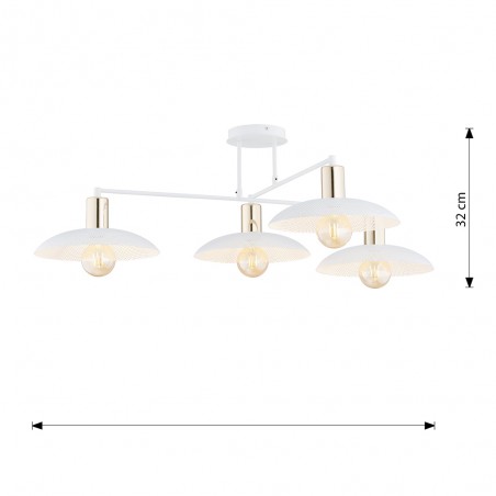 Lámpara de techo Cima Blanco (4 luces)