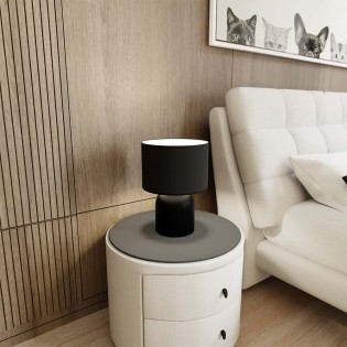 Table lamp Canda Black+White