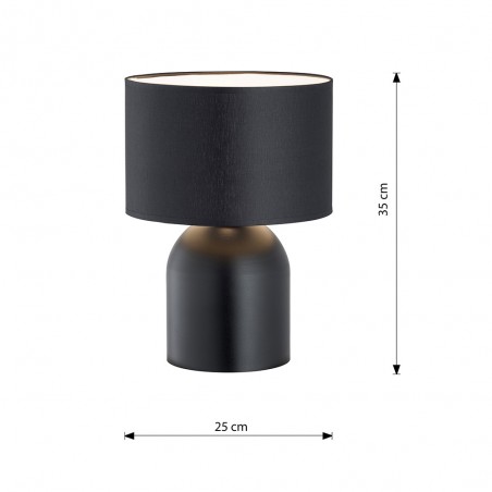 Table lamp Canda Black+White