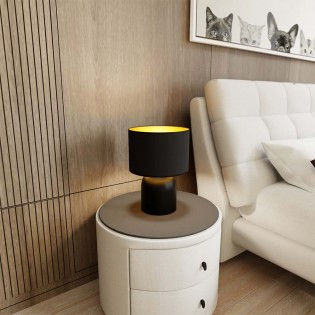 Table lamp Canda Black+Gold