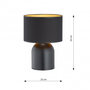 Table lamp Canda Black+Gold