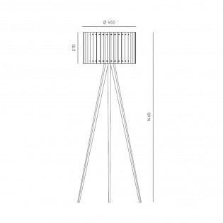 Tripod Floor Lamp Dira