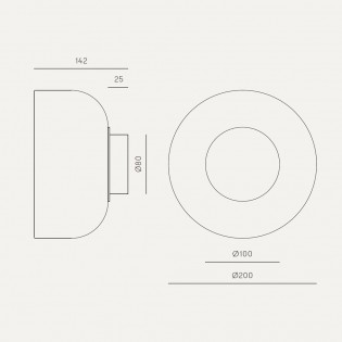 Aplique de pared LED Ipon (10W)