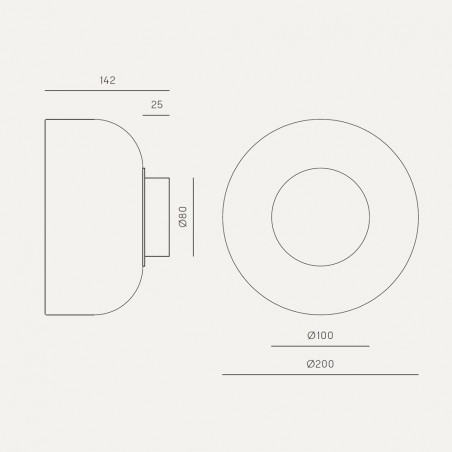 Aplique de pared LED Ipon (10W)