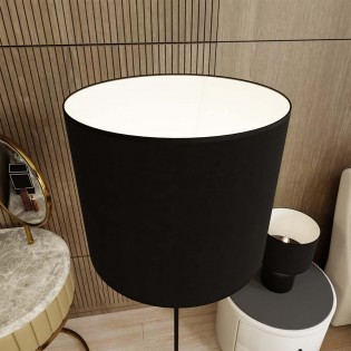 Lámpara de pie Canda Negro+Blanco