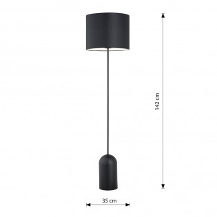 Floor lamp Canda Black+White
