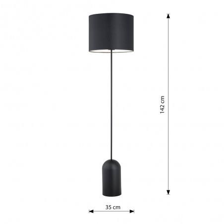 Floor lamp Canda Black+White