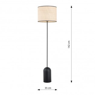 Floor lamp Canda Rattan