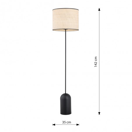 Floor lamp Canda Rattan