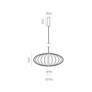 Lámpara de techo LED Pepo 70 (9W)