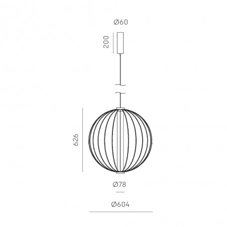 Lámpara de techo LED Pepo 60 (15W)