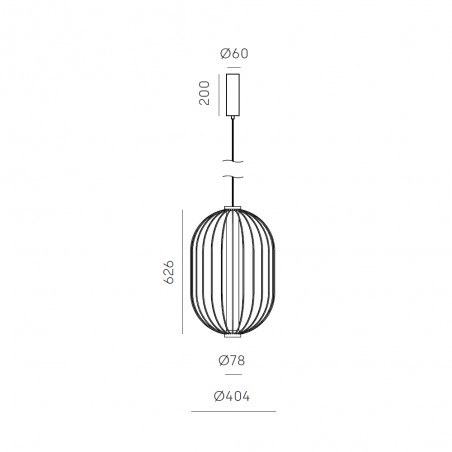 LED Pendant Lamp Pepo 40 (15W)