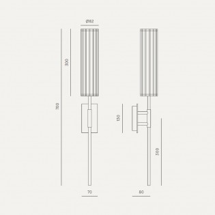 Aplique de pared LED Niro (8W)